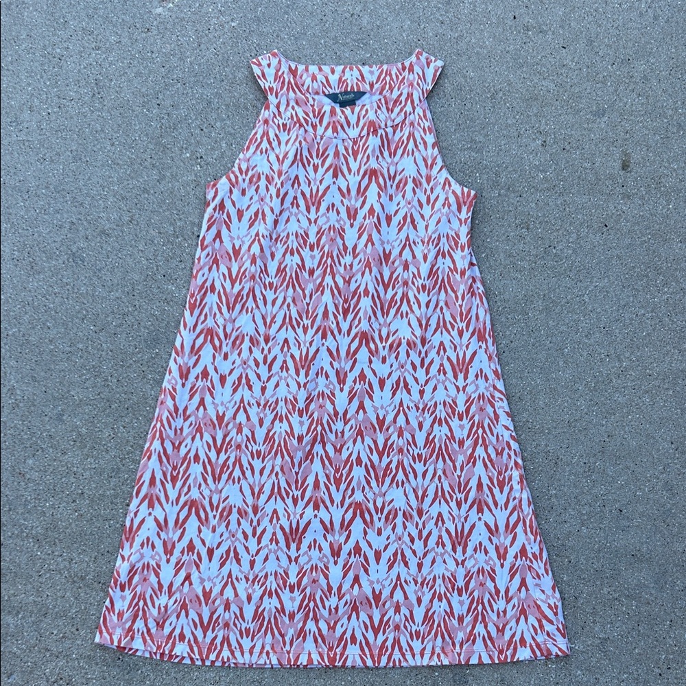 Natural Reflections Red and White Casual Dress